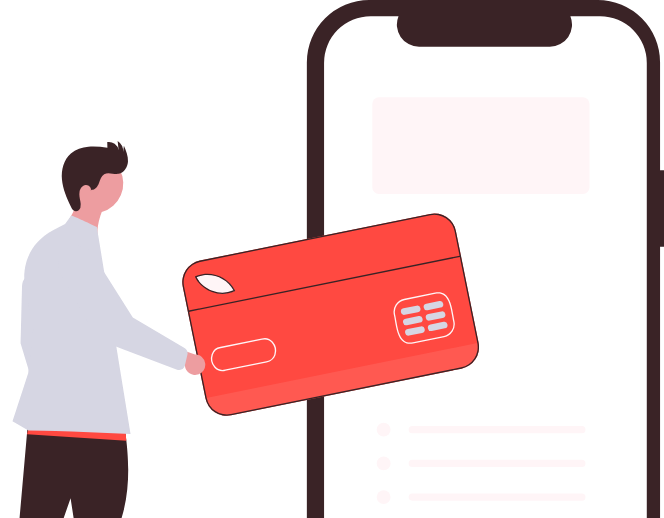 更新後のカード情報を登録し直すイラスト