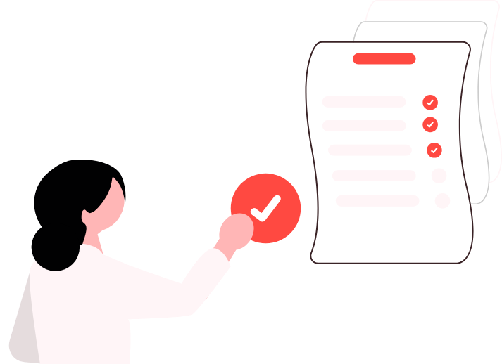 手数料の試算手順を確認するイラスト